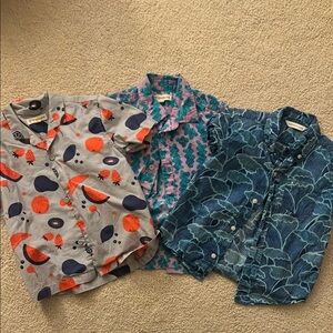 Tucker & Tate and Janie and Jack Patterned Button-Up Shirts - Set of 3